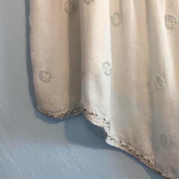 LAmade White Cami with Shimmer Details on Front M - Picture 6 of 8